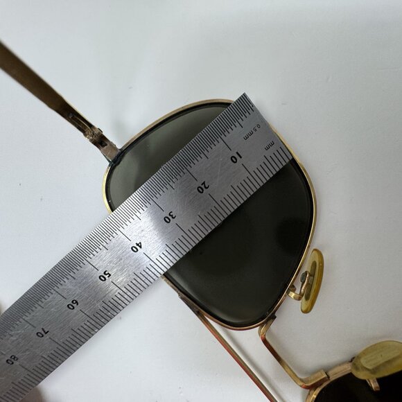 American Optical AO 5 1/2 Gold 1/10 12K GF Vintage Aviator Sunglasses Pilot CN91 - Picture 12 of 16